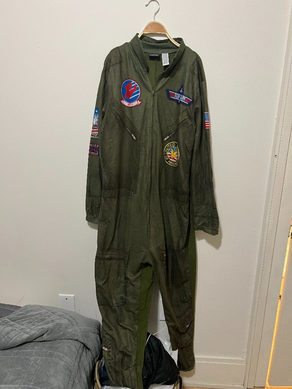 Top Gun costume onesie